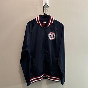 Mitchell & Ness Minnesota Twins Navy Jacket with Red and White Accents Size L